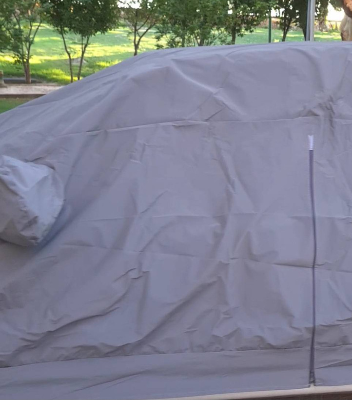چادر خودرو مخصوص نیسان آلتیما | ضدآب 100٪ | زیپ راننده | نقرهای مات