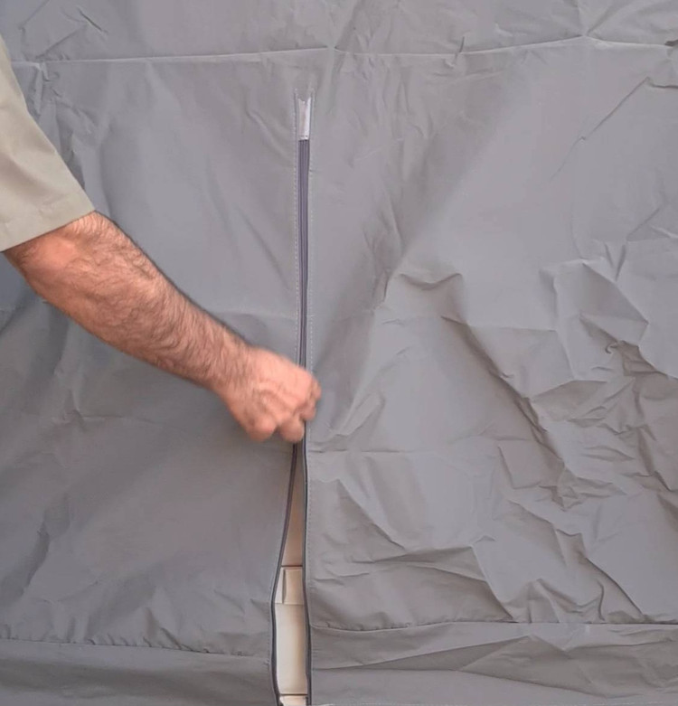 چادر خودرو مخصوص تویوتا یاریس | ضدآب 100٪ | زیپ راننده | نقرهای مات